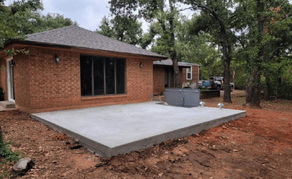 A reinforced underground storm shelter installed in Norman